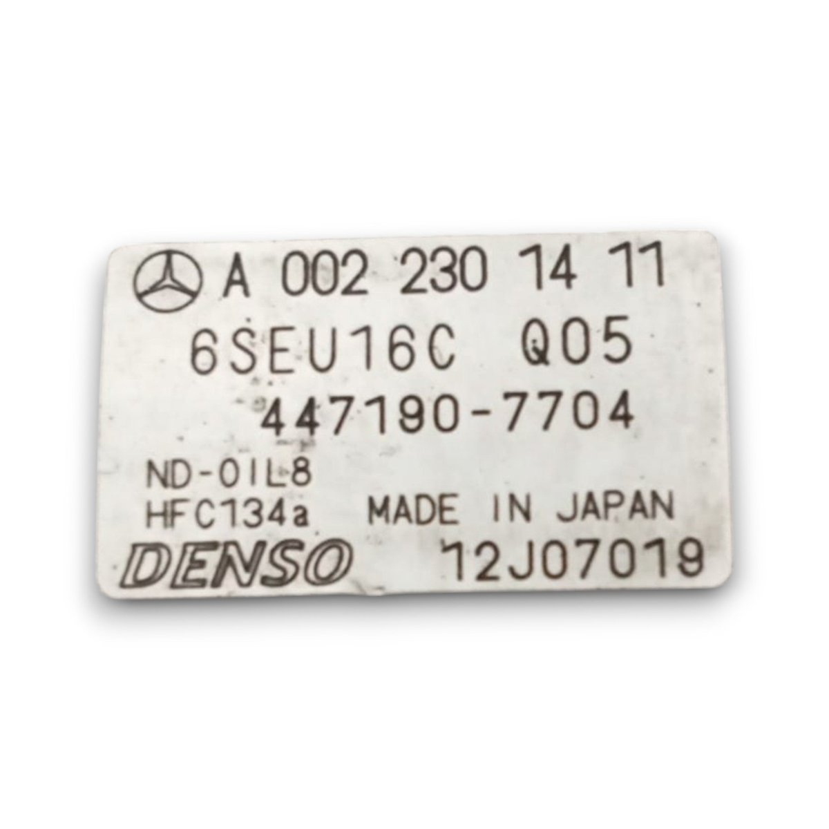 Air conditioning compressor mercedes benz class b w245 code . a0022301411 1.8 diesel (2005 > 2011) - F&P CRASH SRL - Used Parts