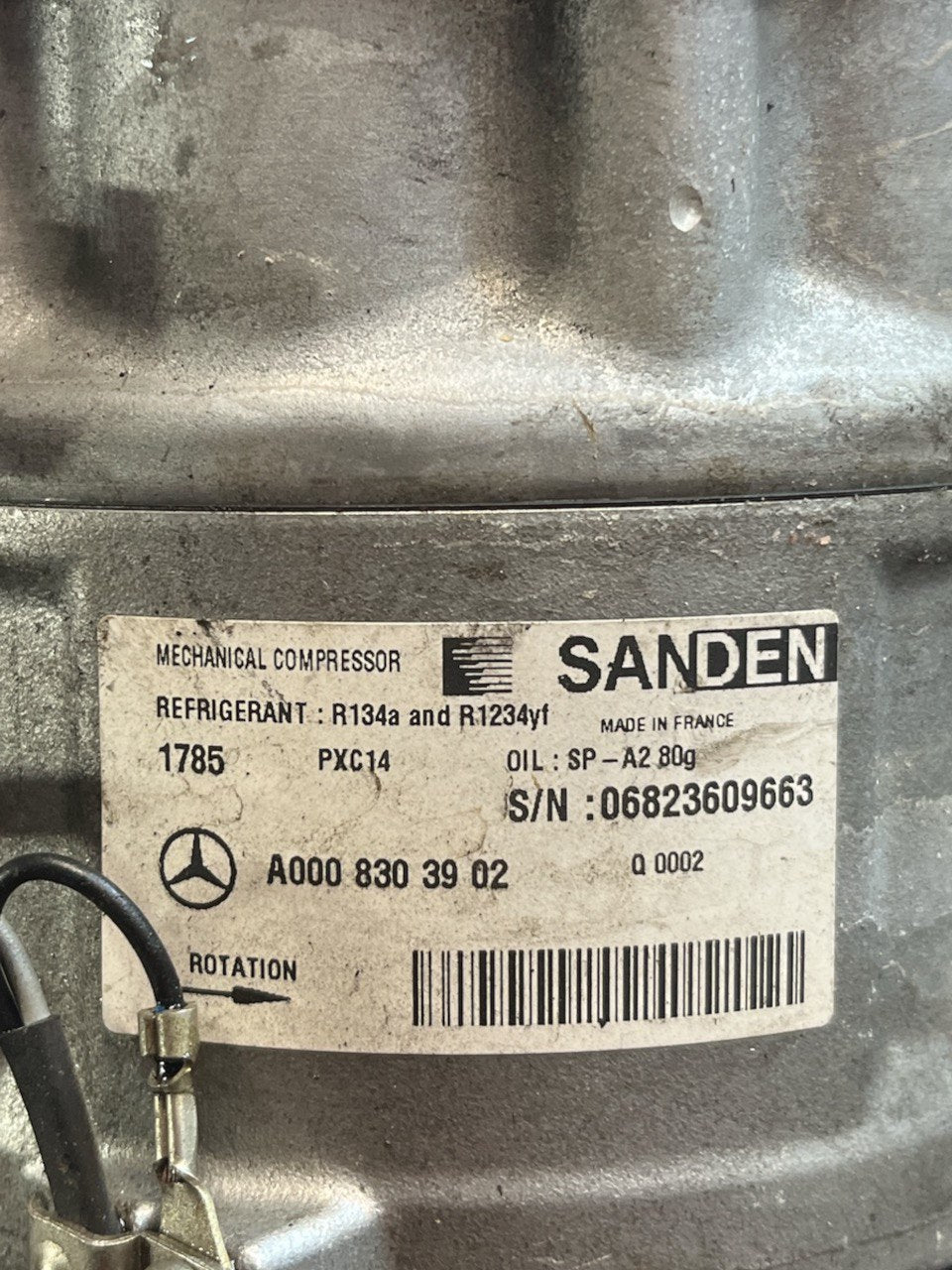 Compressore Aria Condizionata Mercedes - Benz Classe C W205 2.2 Diesel (2014 al 2021) cod.A0008303902 - F&P CRASH SRLS - Ricambi Usati
