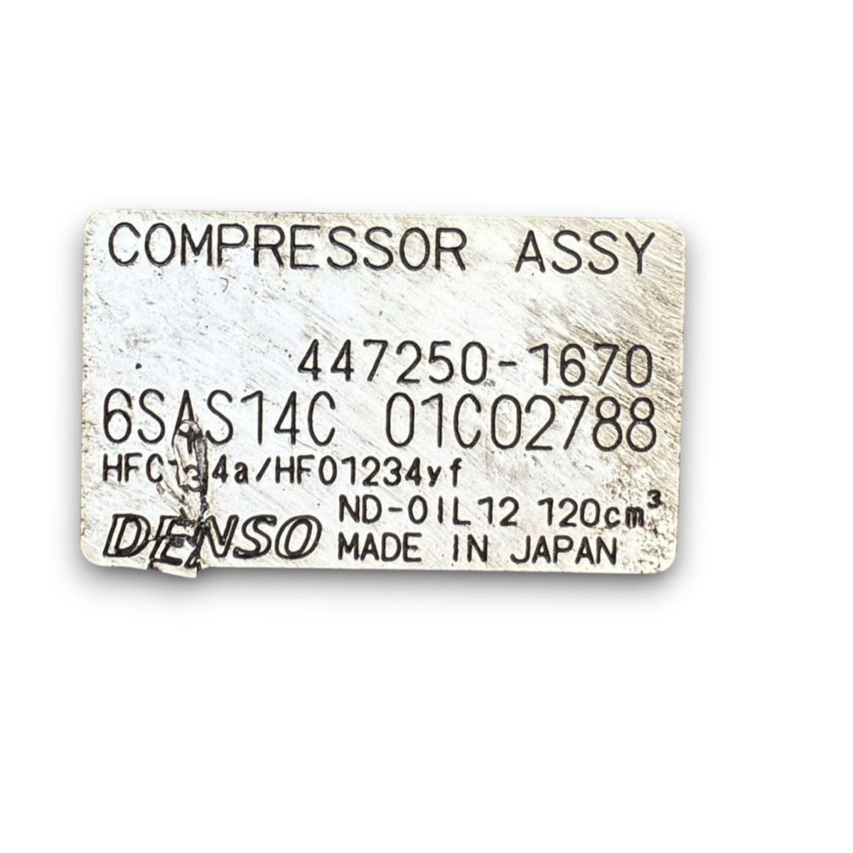 Compressore aria condizionata mercedes - benz gla x156 2.2 diesel cod : 447250 - 1670 (2013 - 2019) - F&P CRASH SRL - Ricambi Usati