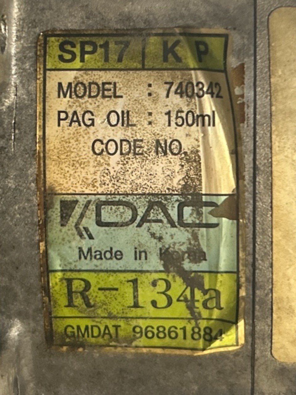 Compressore Aria Condizionata Opel Antara 2.0 Diesel (2006 > 2015) cod.96861884 - F&P CRASH SRLS - Ricambi Usati