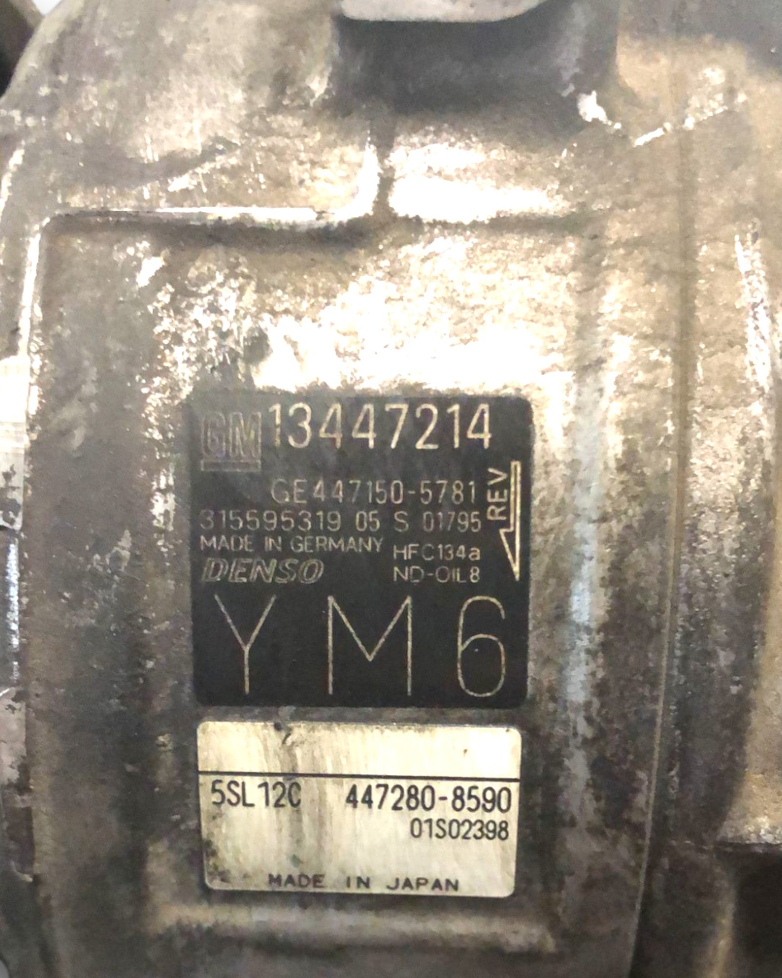 Air Conditioning Compressor Opel Corsa E 1.3 Diesel (2014 > 2019) code:13447214 - F&P CRASH SRLS - Used Parts