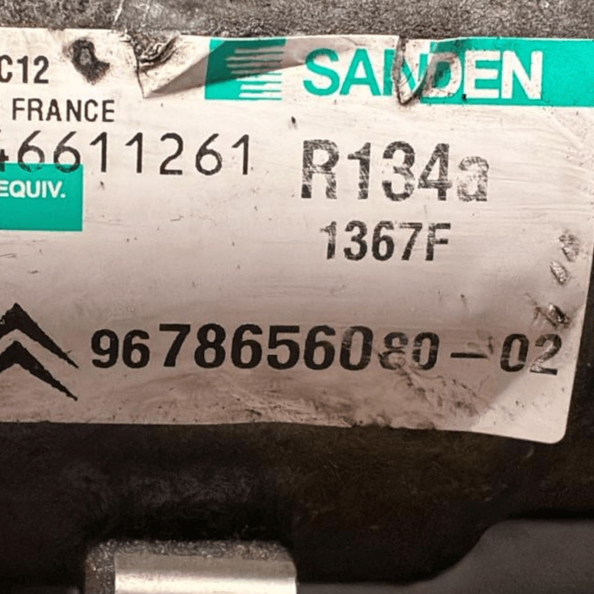 Compressore aria condizionata peugeot 208 1.6 diesel cod : 9678656080 (2010 - 2016) - F&P CRASH SRL - Ricambi Usati