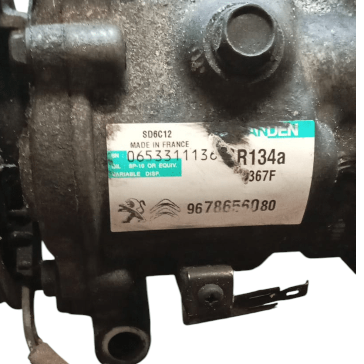 Air conditioning compressor peugeot partner code . 9678656080 1.6 diesel (2012 > 2019) - F&P CRASH SRL - Used Parts