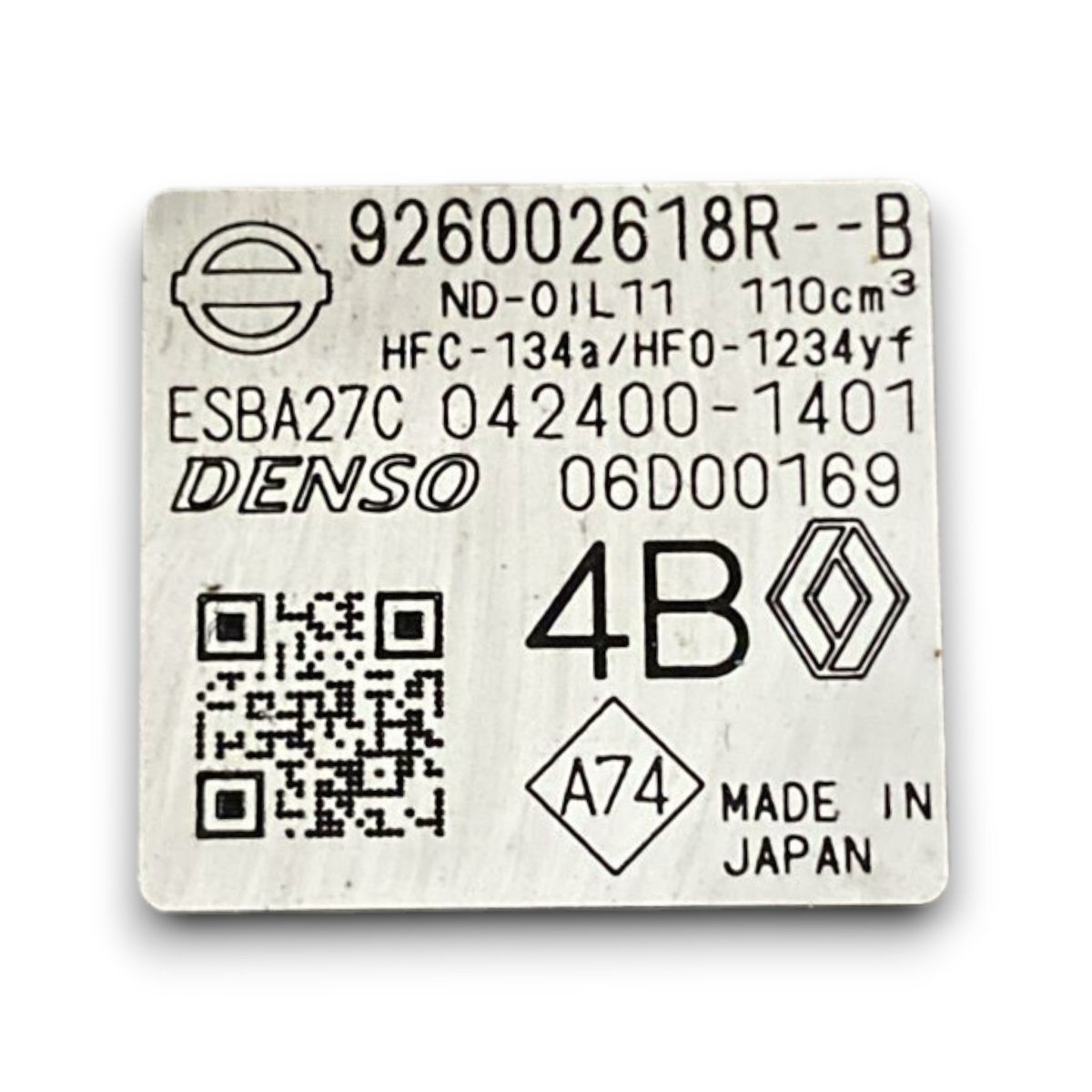 Compressore aria condizionata renault captur II cod . 926002618r 1.6 benzina / hybrid (2019 >) - F&P CRASH SRL - Ricambi Usati