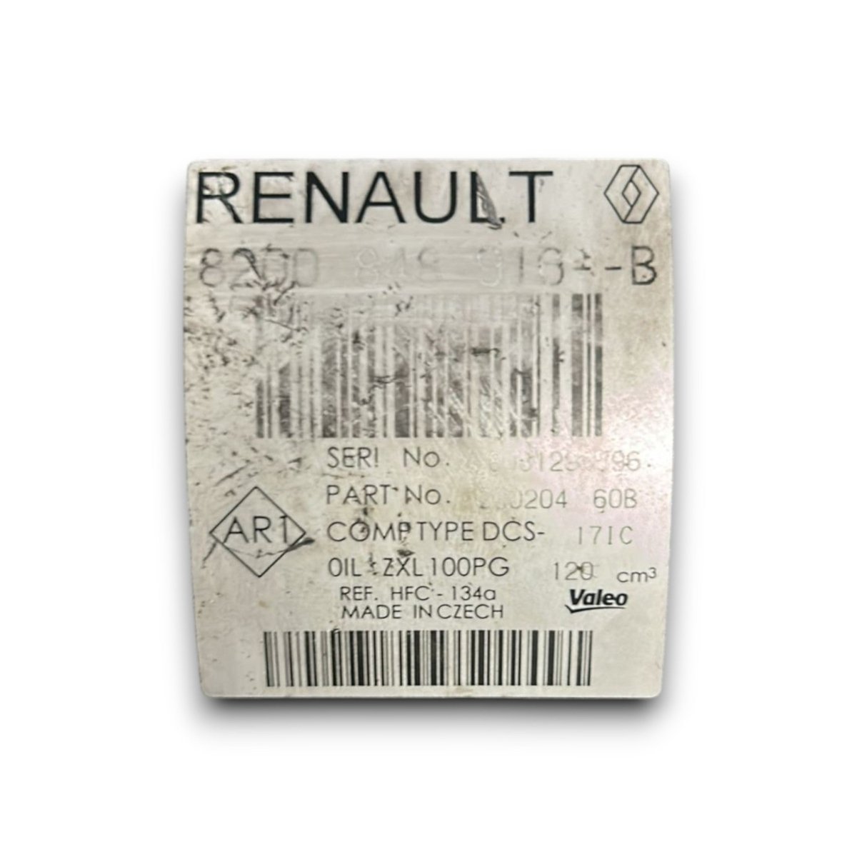 Compressore aria condizionata Renault Trafic III cod . 8200848916 1.6 diesel (2014 >) - F&P CRASH SRL - Ricambi Usati