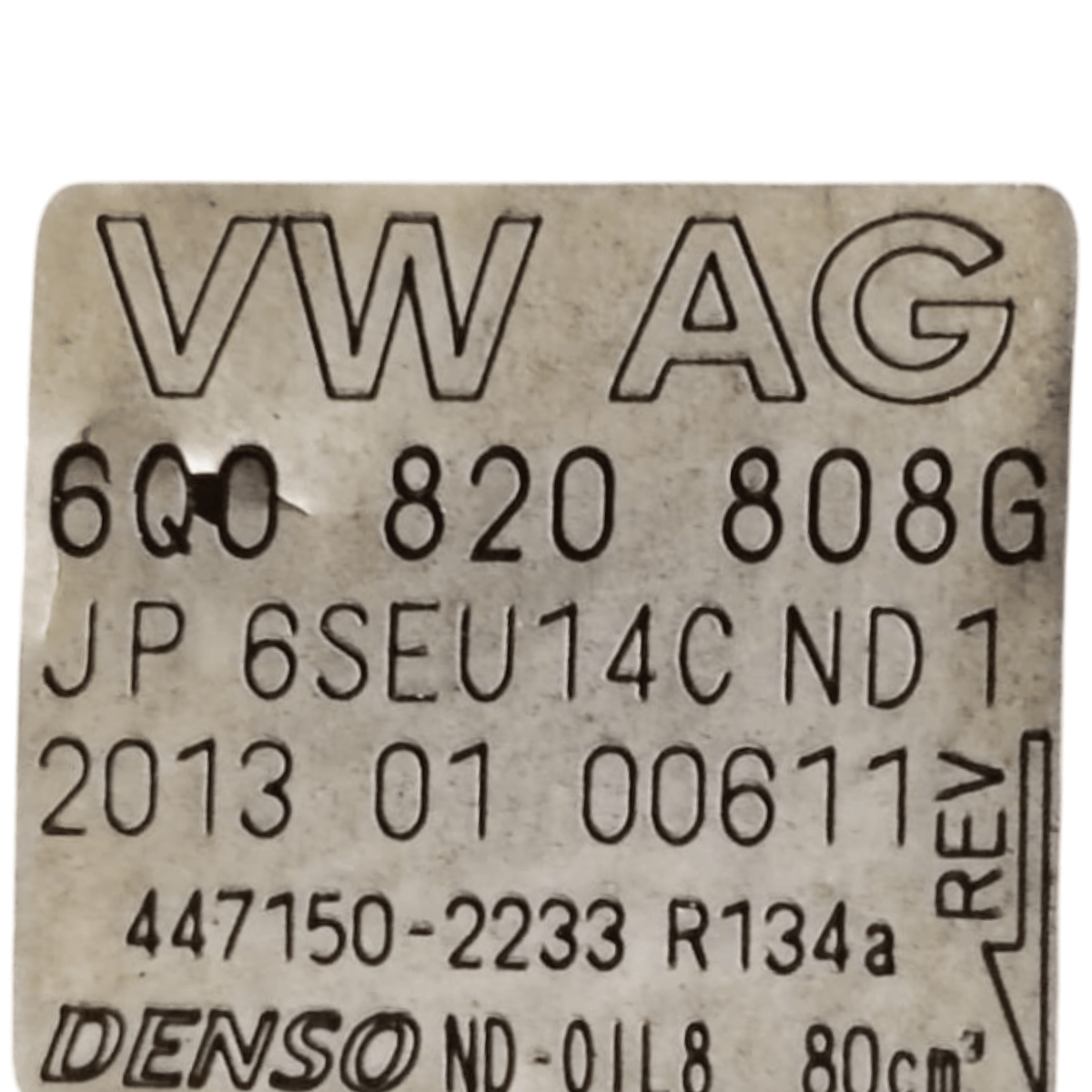 Air Conditioning Compressor Skoda Fabia II Series 1.4 Petrol COD: 6Q0820808G (2007 - 2014) - F&P CRASH SRLS - Used Parts
