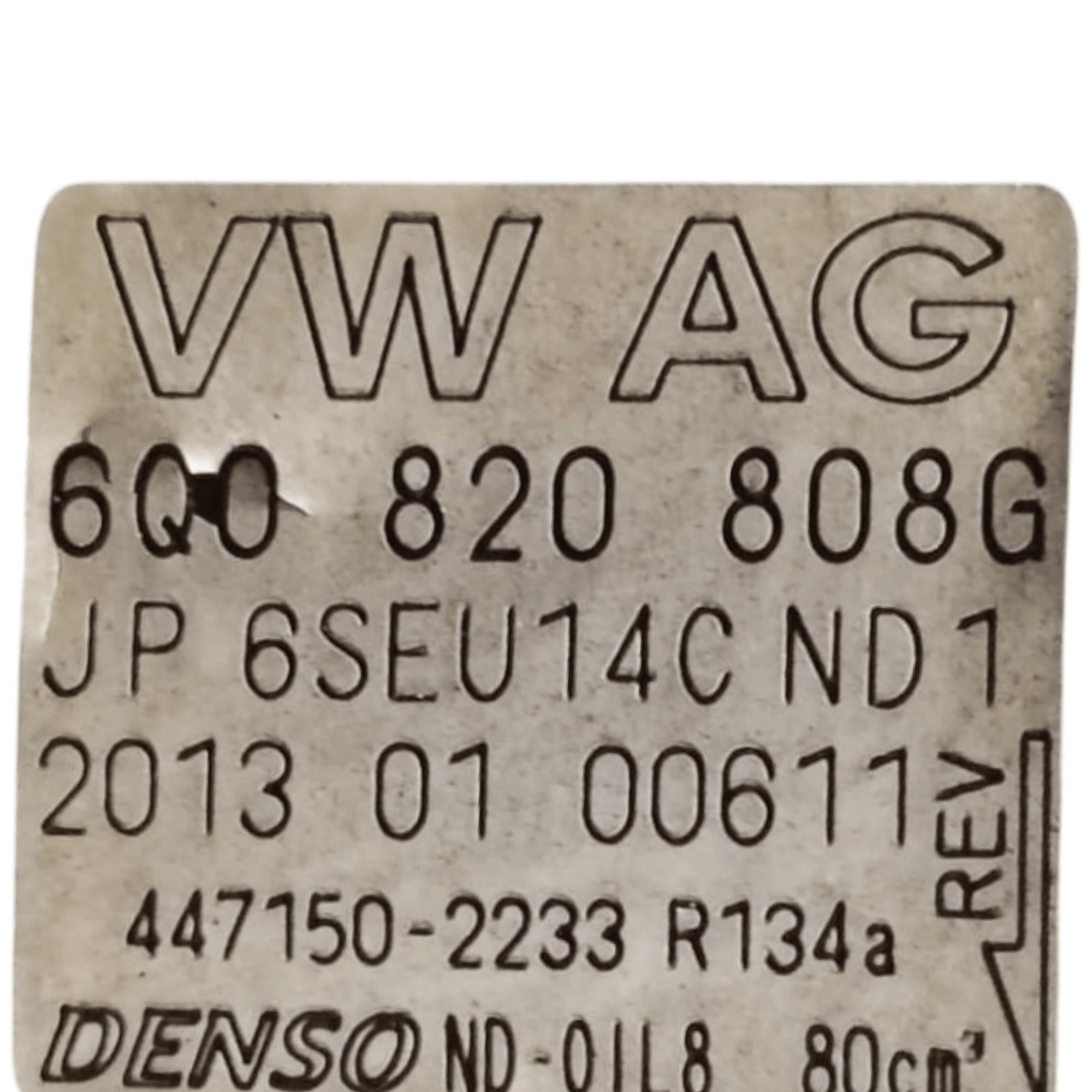 Compressore Aria Condizionata Skoda Fabia II Serie 1.4 Benzina COD: 6Q0820808G (2007 - 2014) - F&P CRASH SRLS - Ricambi Usati