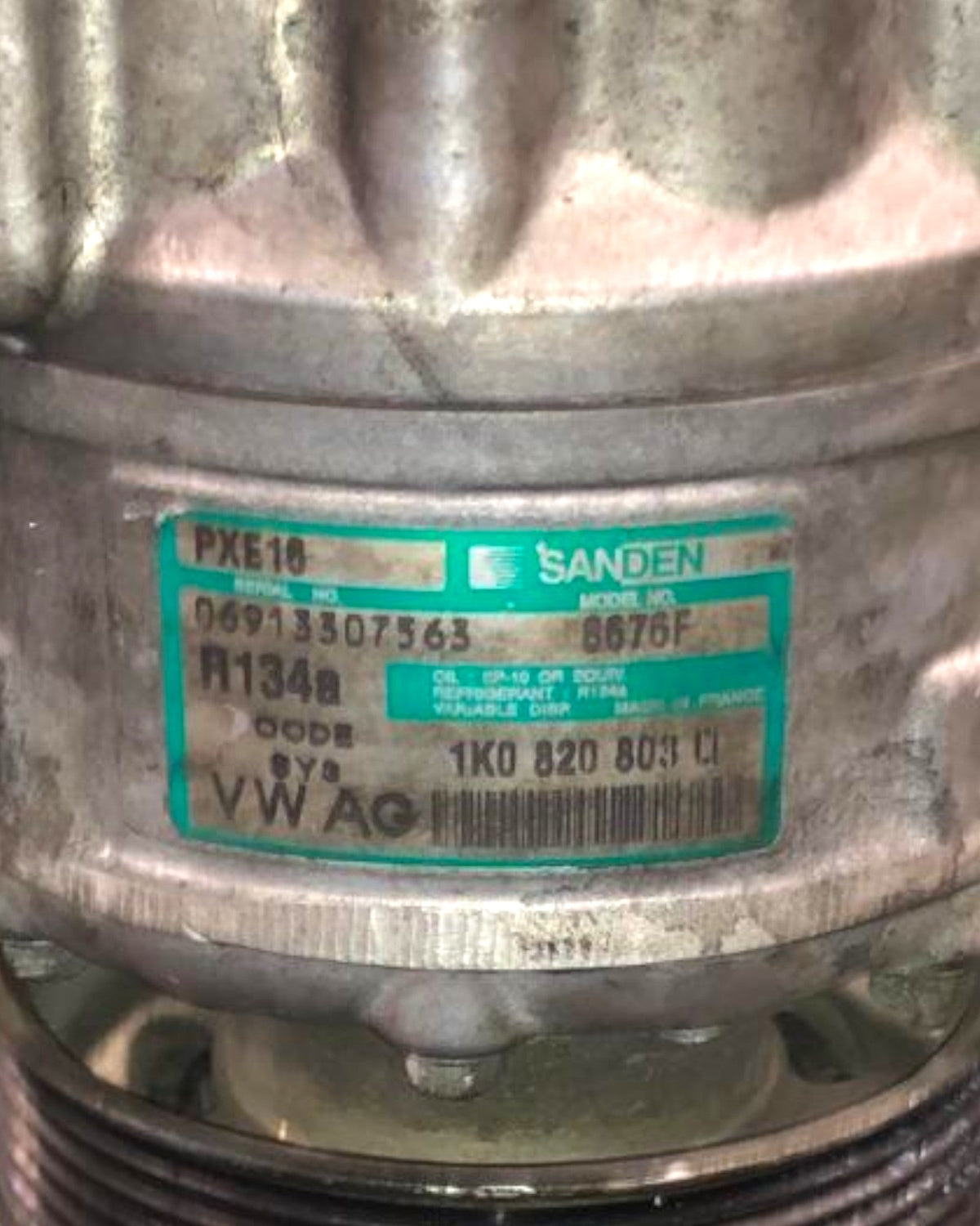 Air Conditioning Compressor Volkswagen Golf V 1.9 Diesel (2003 > 2008) code:1K0820803 - F&P CRASH SRLS - Used Parts