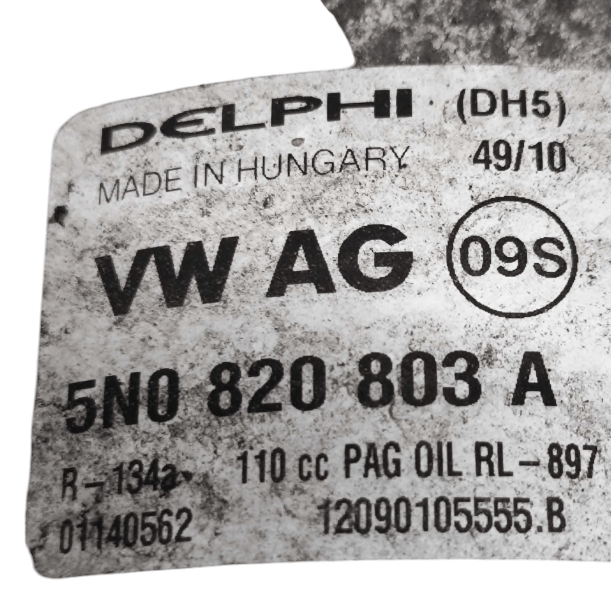 Compressore Aria Condizionata Volkswagen Golf VI 1.6 Diesel COD: 5N0820803A (2008 - 2012) - F&P CRASH SRLS - Ricambi Usati