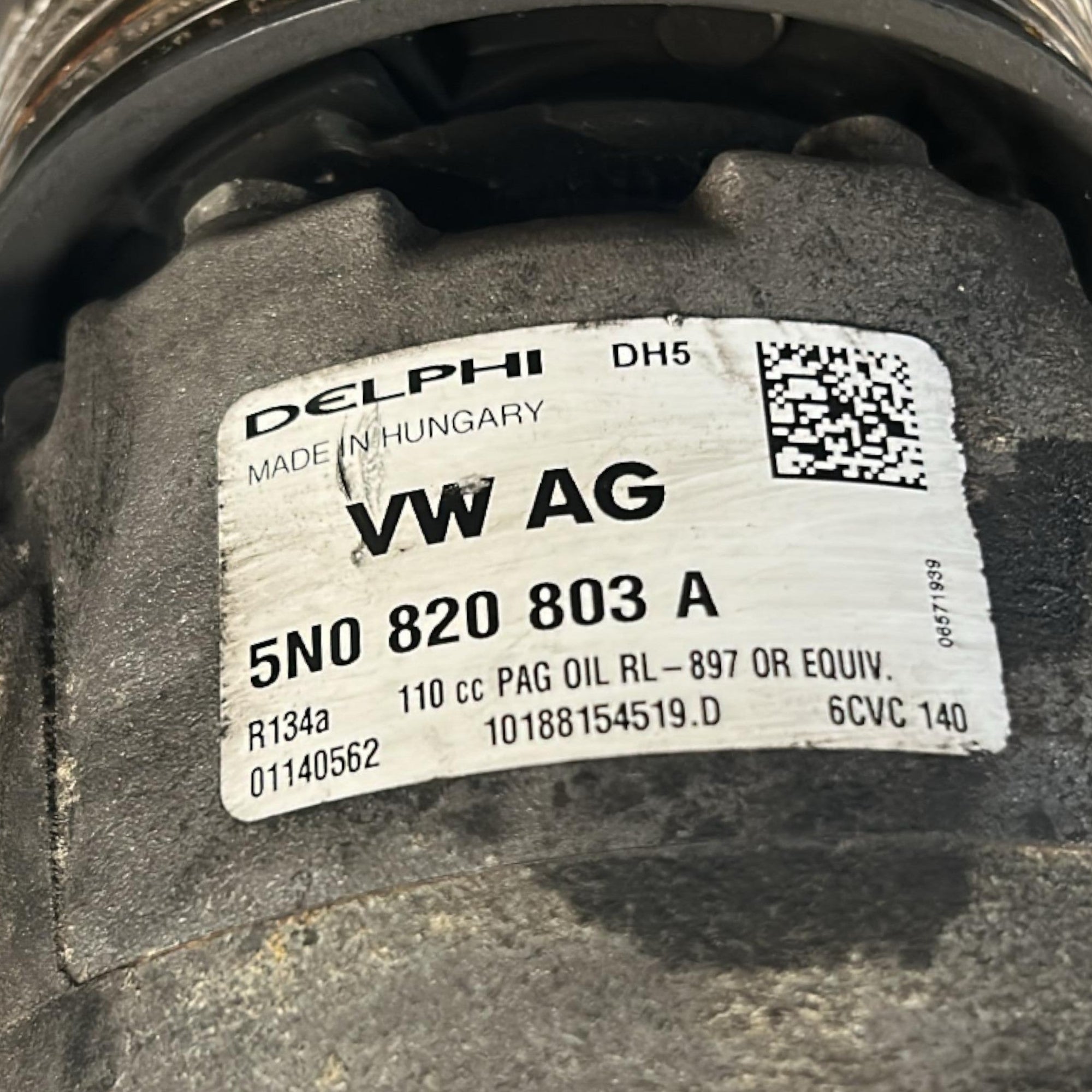 Compressore Aria Condizionata Volkswagen Golf VI cod.5N0820803A 2.0 Diesel (2008 > 2012) - F&P CRASH SRLS - Ricambi Usati