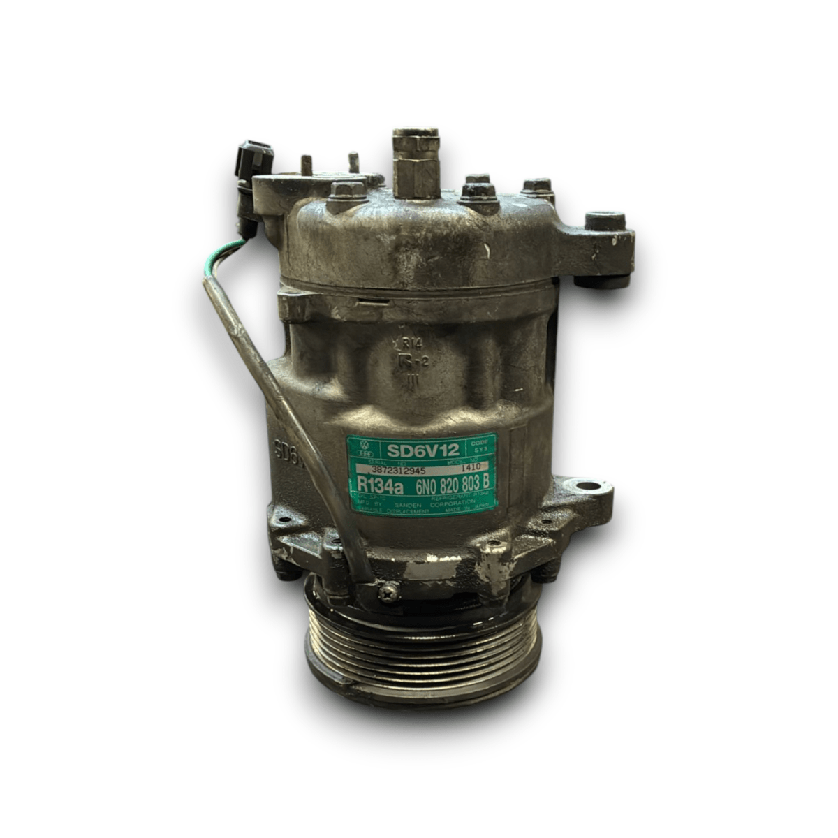 Compressore aria condizionata volkswagen lupo 1.4 diesel cod : 6n0820803b (2000 - 2005) - F&amp;P CRASH SRL - Ricambi Usati