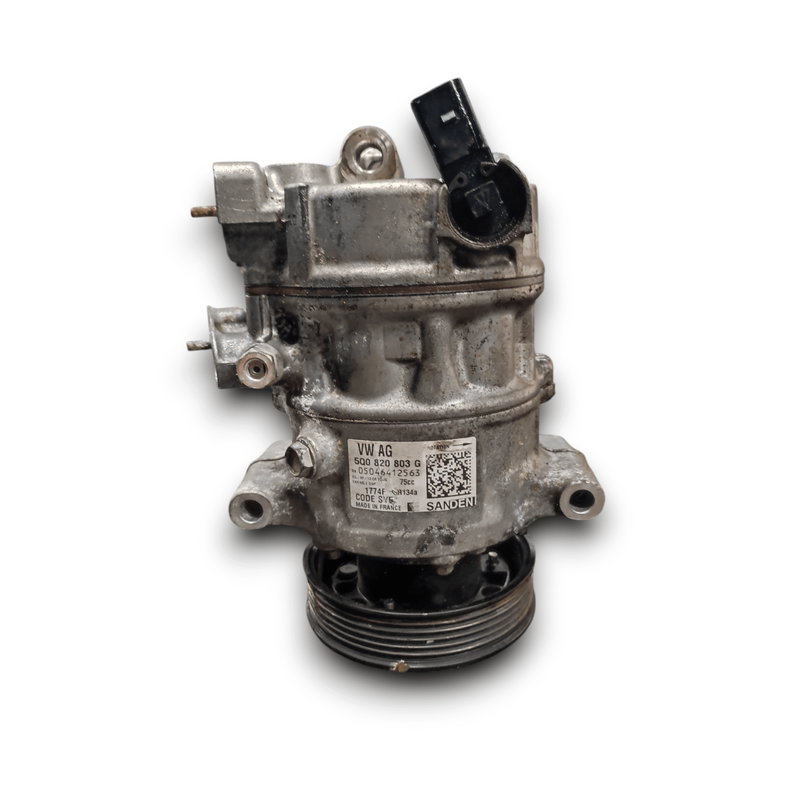 Air Conditioning Compressor Volkswagen Polo 1.2 Petrol CODE: 5Q0820803G (2008 - 2017) - F&P CRASH SRLS - Used Parts