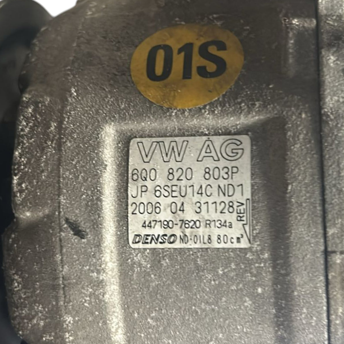 Air Conditioning Compressor Volkswagen Polo IV (9N) code 6Q0820803P 1.4 Diesel (2001 > 2009) - F&P CRASH SRLS - Used Parts