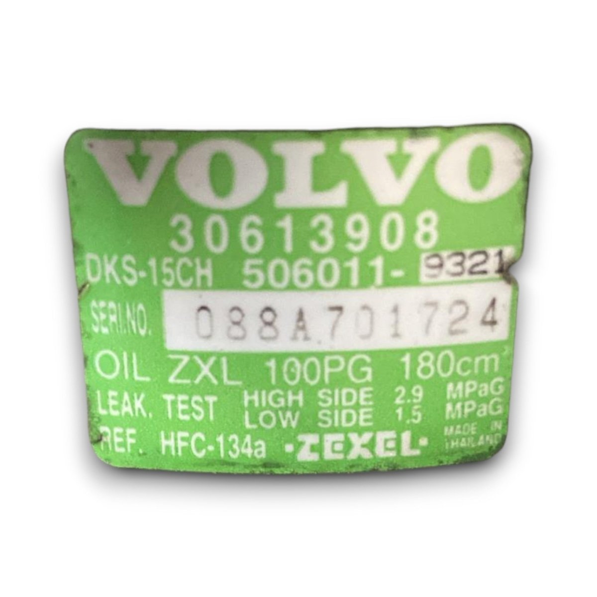 Air conditioning compressor volvo v40 cod. 30613908 2.0 diesel (2012 > 2019) - F&P CRASH SRL - Used Parts