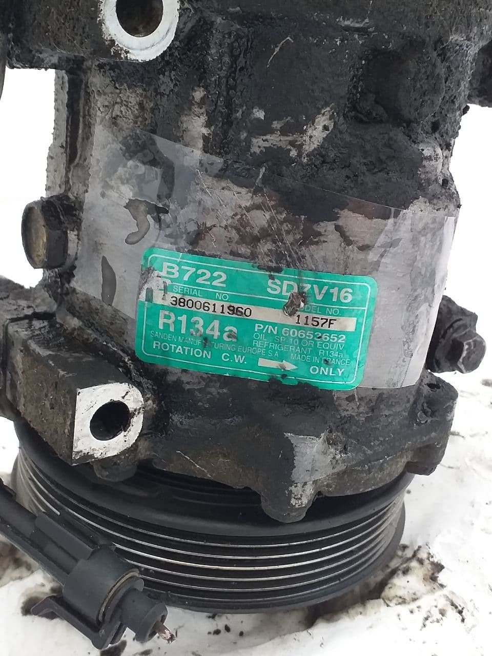 Air conditioning compressor Fiat Bravo 1.9 multijet year 2008 code 60653652 - F&P CRASH SRLS - Used Parts