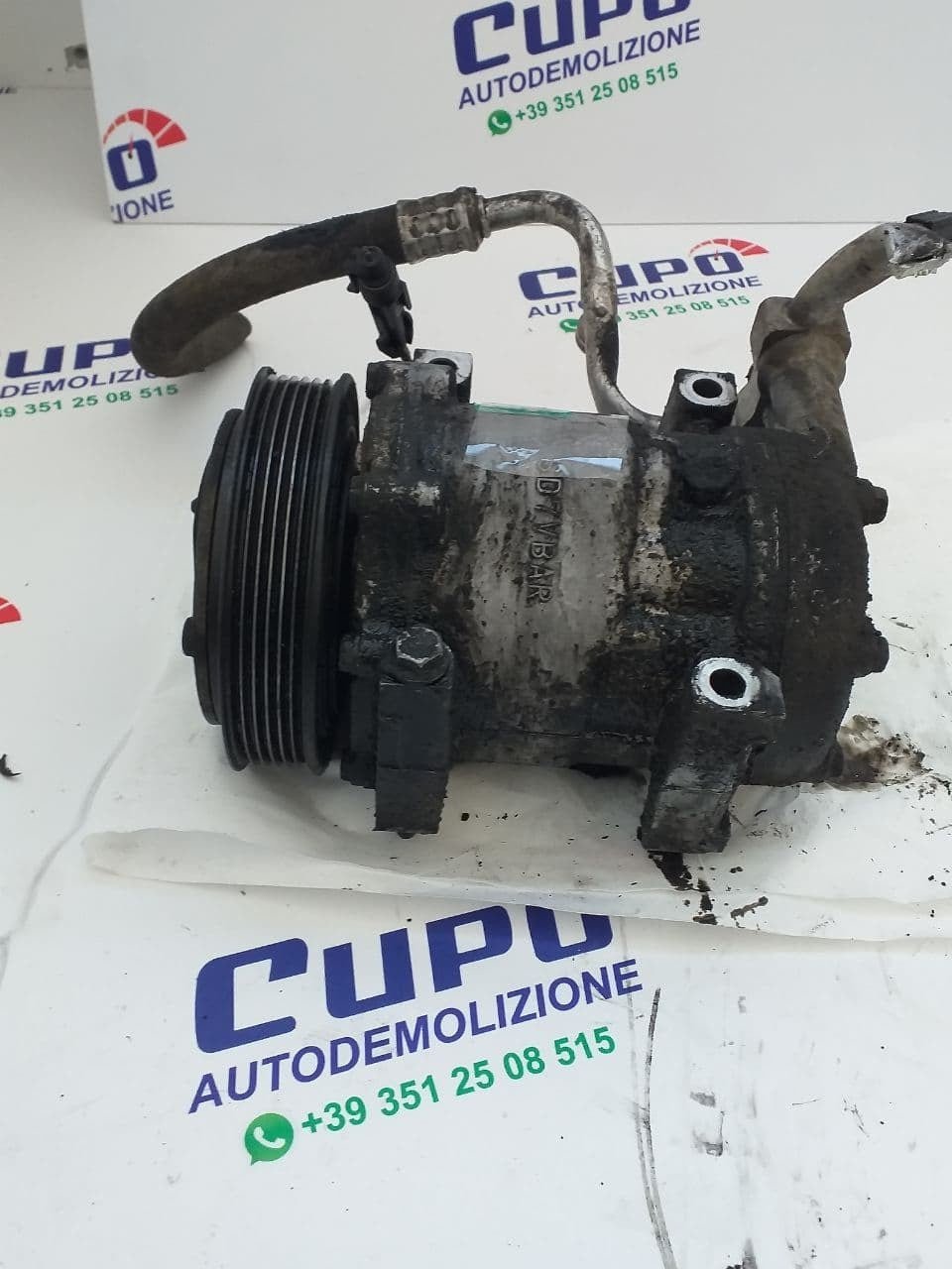 Compressore clima a/c Fiat Bravo 1.9 multijet anno 2008 cod 60653652 - F&P CRASH SRLS - Ricambi Usati