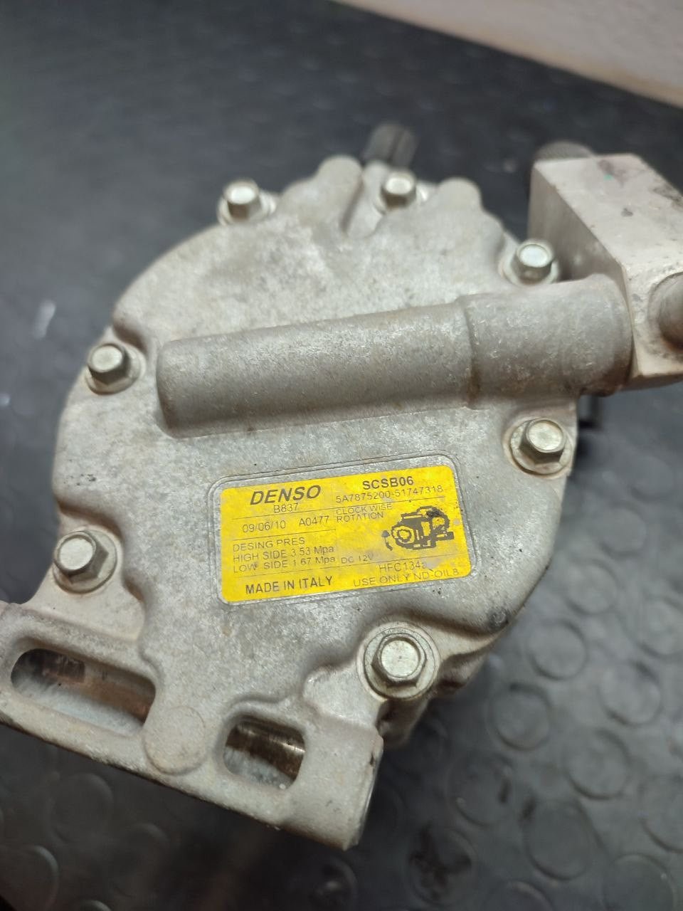 Air conditioning compressor Fiat Bravo II 1.9 multijet code 51747318 - F&P CRASH SRLS - Used Parts