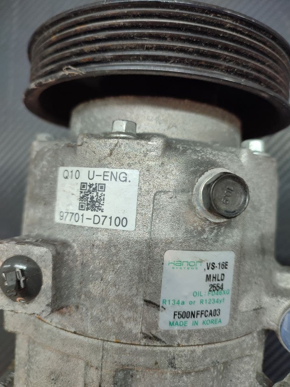 Compressore clima a/c Kia Sportage III 2017 cod 97701-d7100 - F&P CRASH SRLS - Ricambi Usati