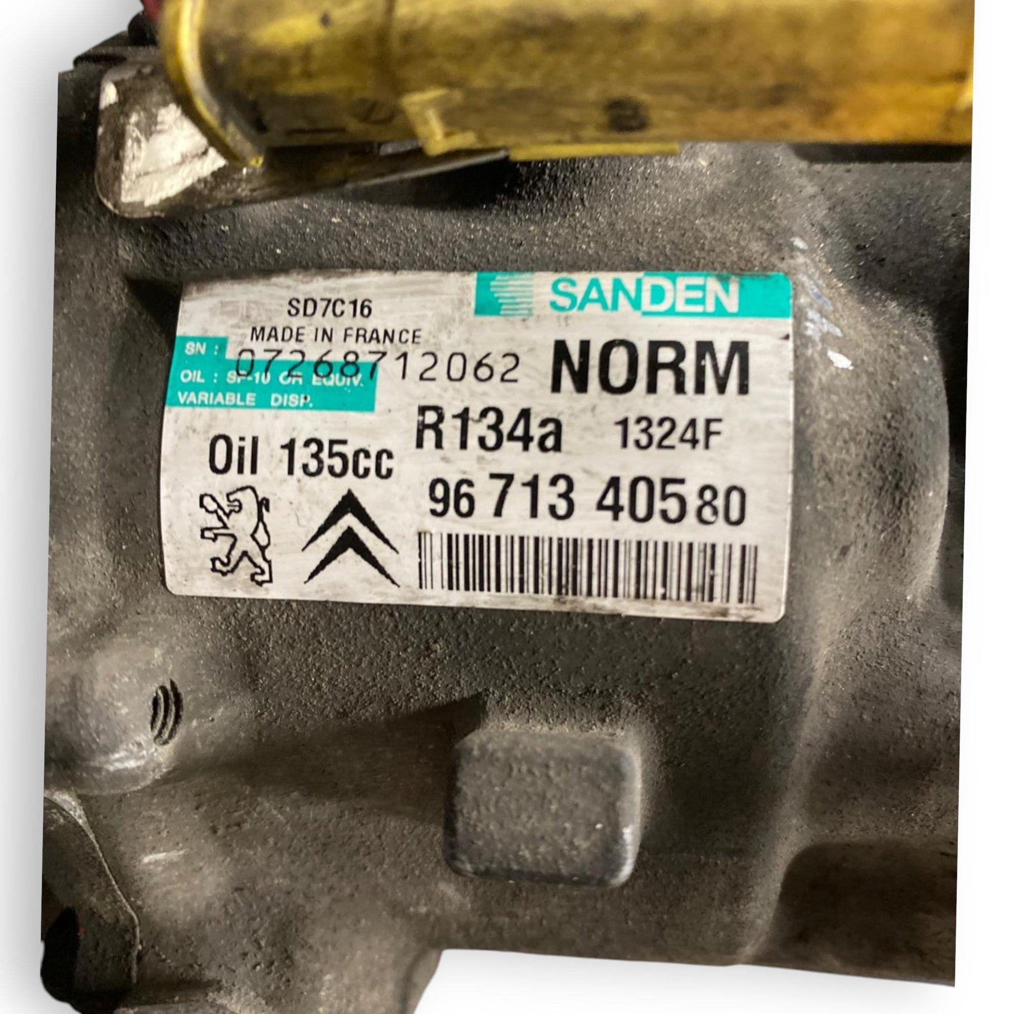 Compressore clima aria condizionata Peugeot 407 2.0 Diesel (2004 - 2012) Cod: 9671340580 - F&P CRASH SRLS - Ricambi Usati