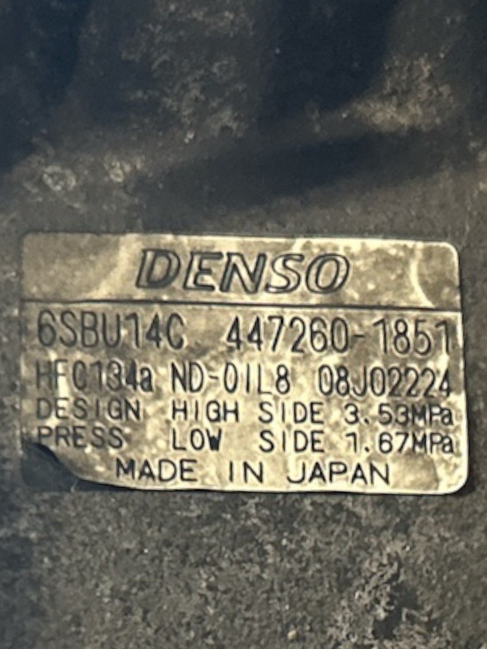 Compressore Clima BMW Serie 1 (E87) 2.0 Diesel (2004 > 2012) cod . 447260 - 1851 - F&P CRASH SRLS - Ricambi Usati