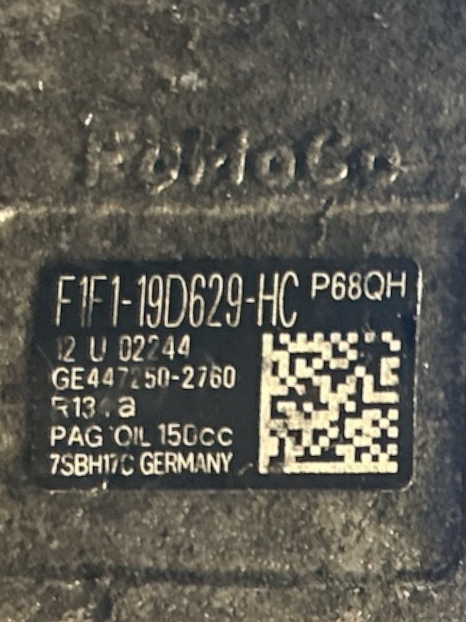 Compressore Clima Ford Transit 1.5 Diesel (2014 > ) cod . F1F1 - 19D629 - HC - F&P CRASH SRLS - Ricambi Usati