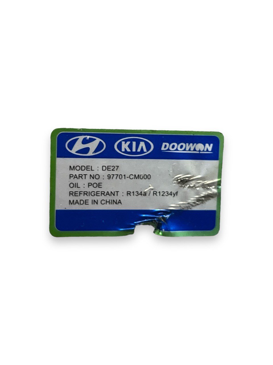 Compressore clima Hyundai Kona 1.6 benzina - Hybrid (2017>) cod.97701 - CM000 - F&P CRASH SRLS - Ricambi Usati