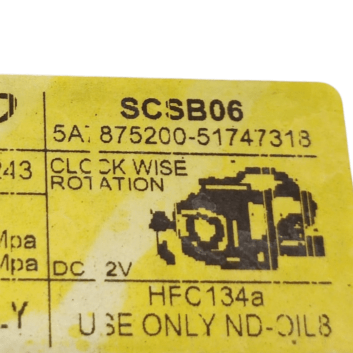 Compressore clima lancia ypsilon 1.2 benzina cod: 87520051747318 (2011 - 2015) - F&P CRASH SRLS - Ricambi Usati