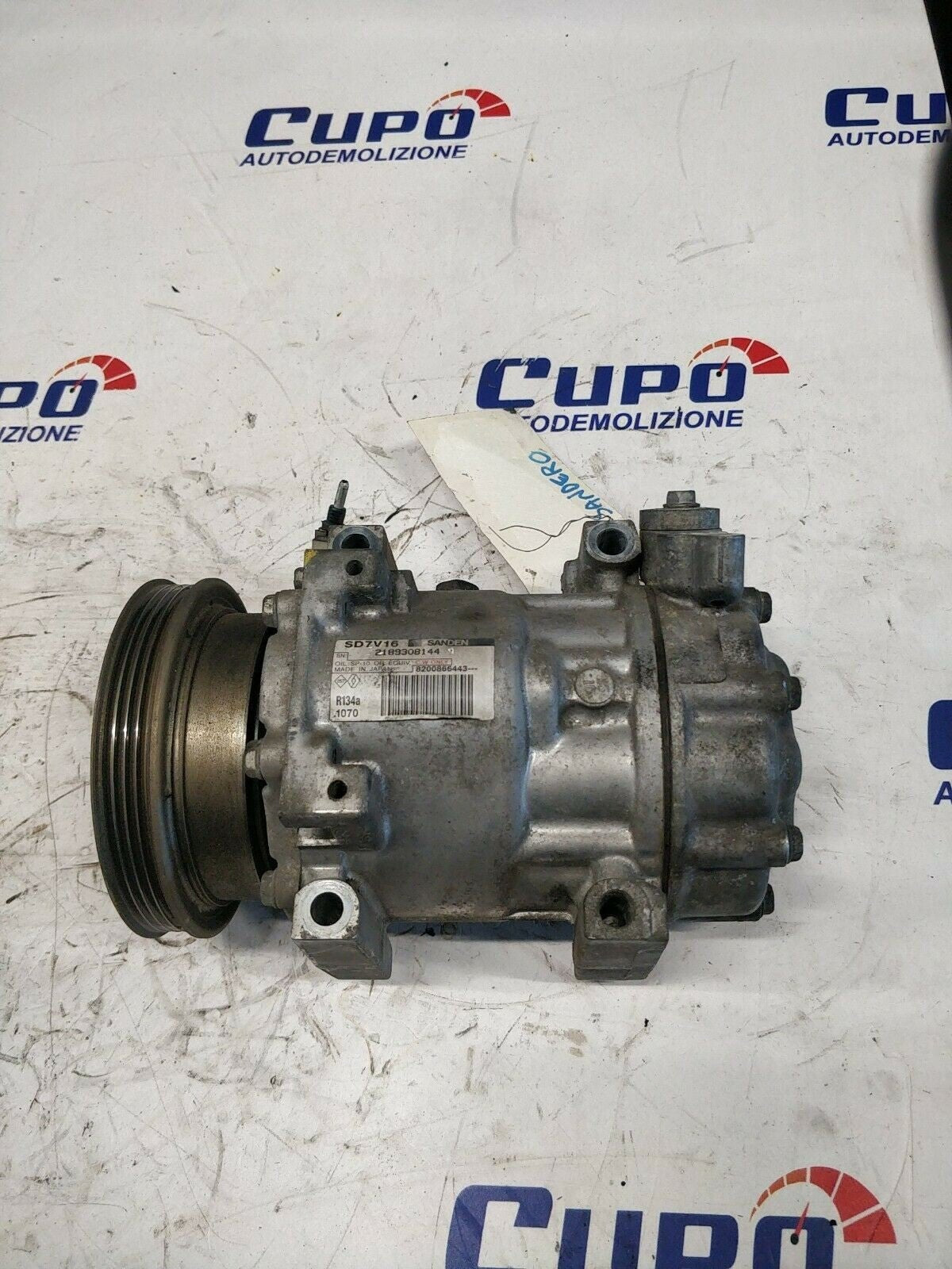 Air Conditioning Compressor A/C Dacia Sandero 1.4 / 1.6 62Kw 5M B/Gpl - F&P CRASH SRLS - Used Parts