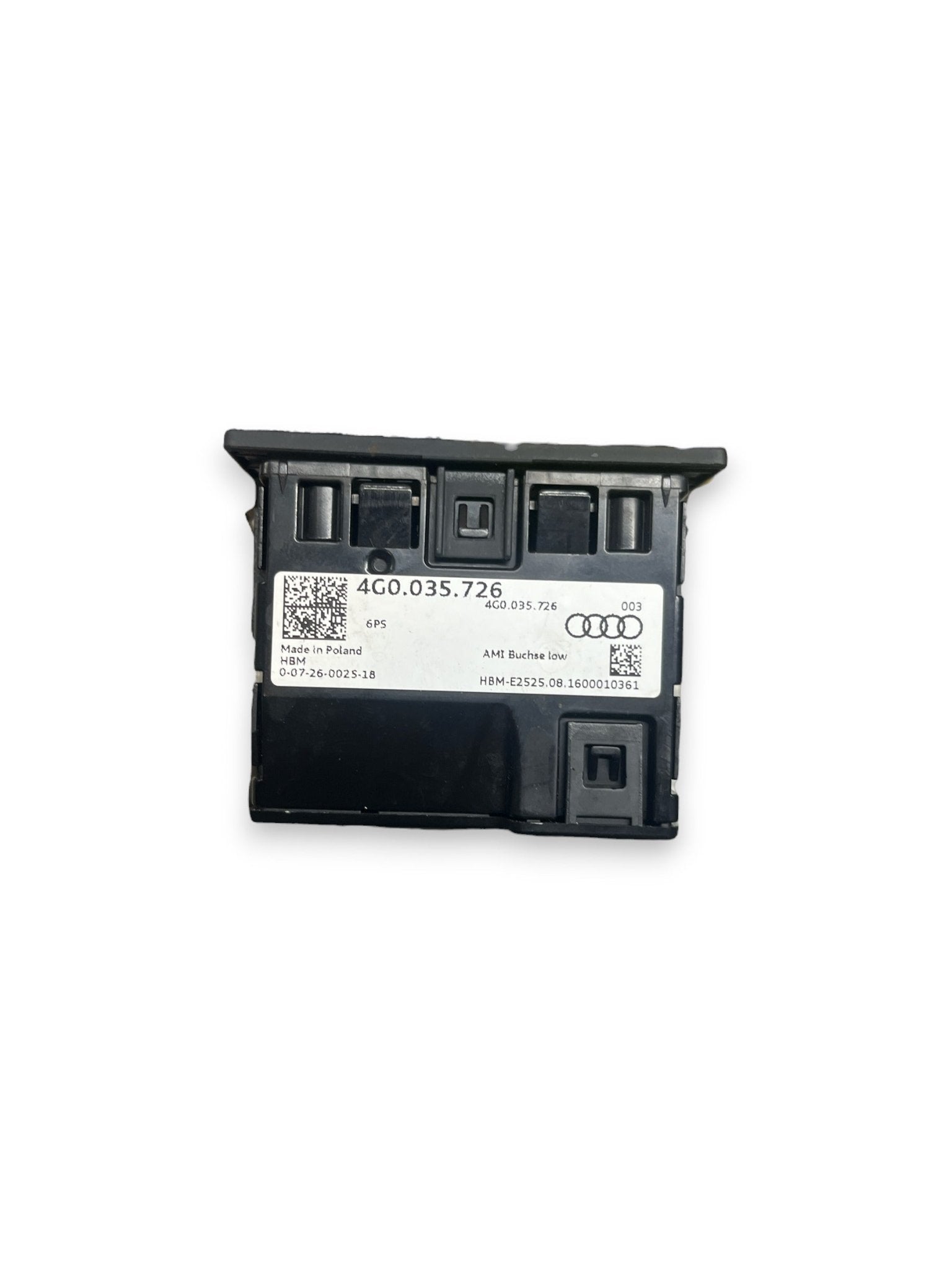 Connettore Presa USB AUX Audi A3 8V1 ( 2017 ) cod : 4G0035726 - F&P CRASH SRLS - Ricambi Usati