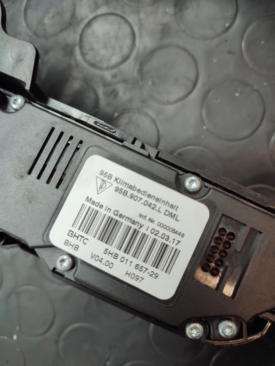 Console centrale comandi clima a/c Porsche Macan ( 95b ) cod 95b907040 - F&P CRASH SRLS - Ricambi Usati