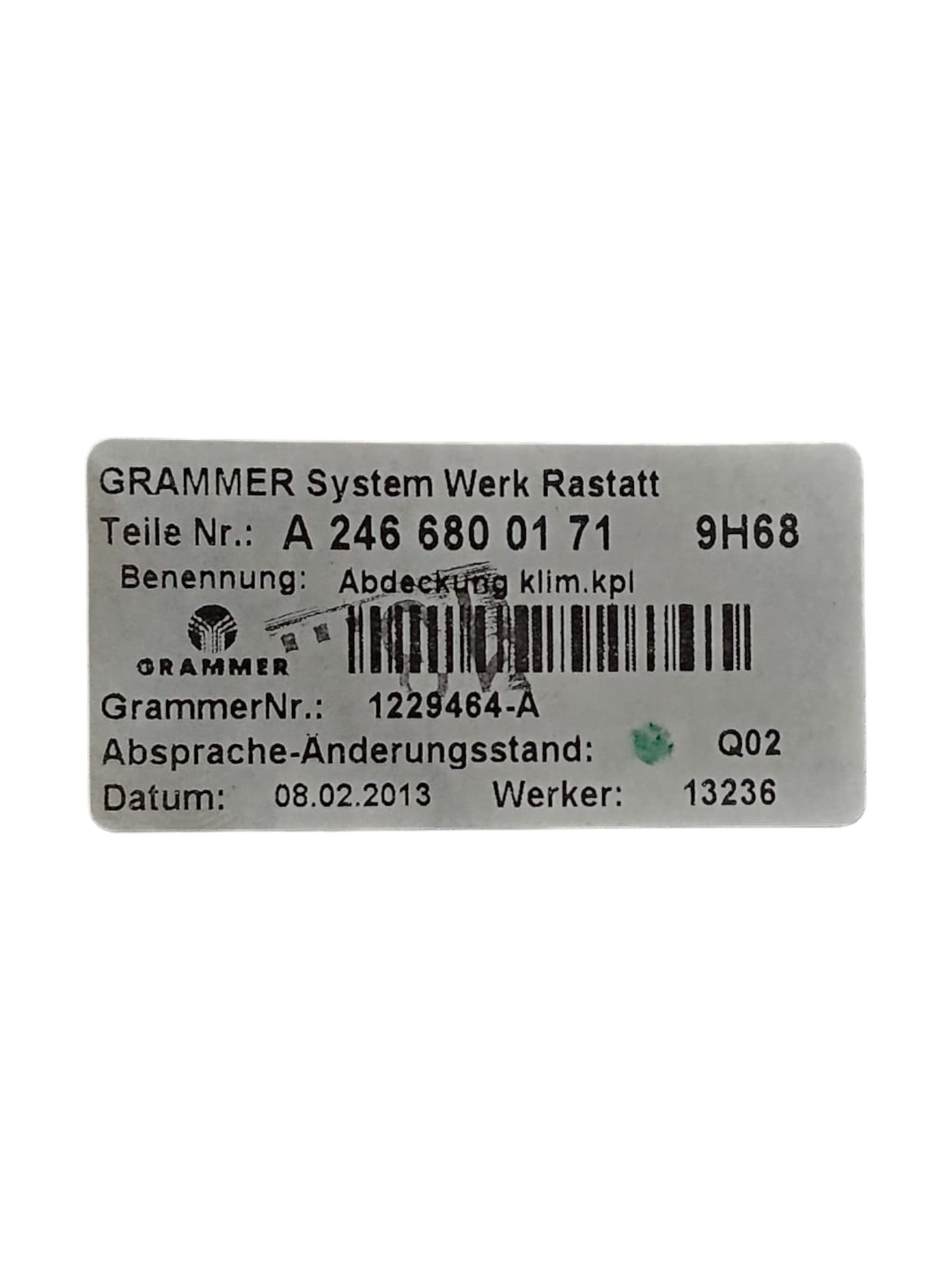 Console Centrale Mercedes Classe B W246 Cod:A2466800171 (2011 - 2018) - F&P CRASH SRLS - Ricambi Usati