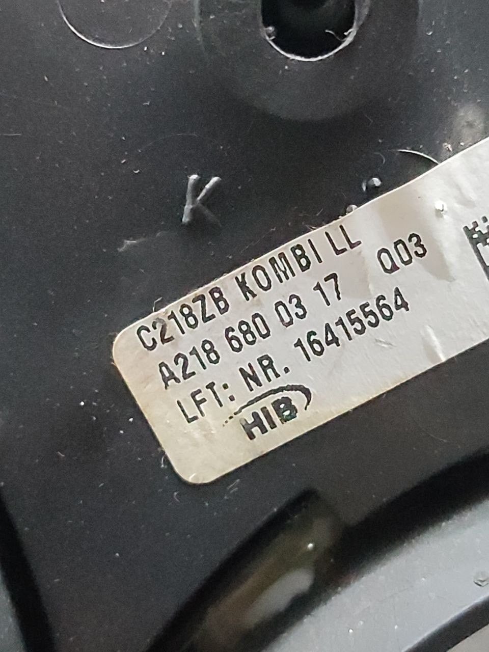 Kilometers Count / Speedometer Mercedes CLS AMG s (W218) (2014) Code:A2186800317 - F&P CRASH SRLS - Used Parts