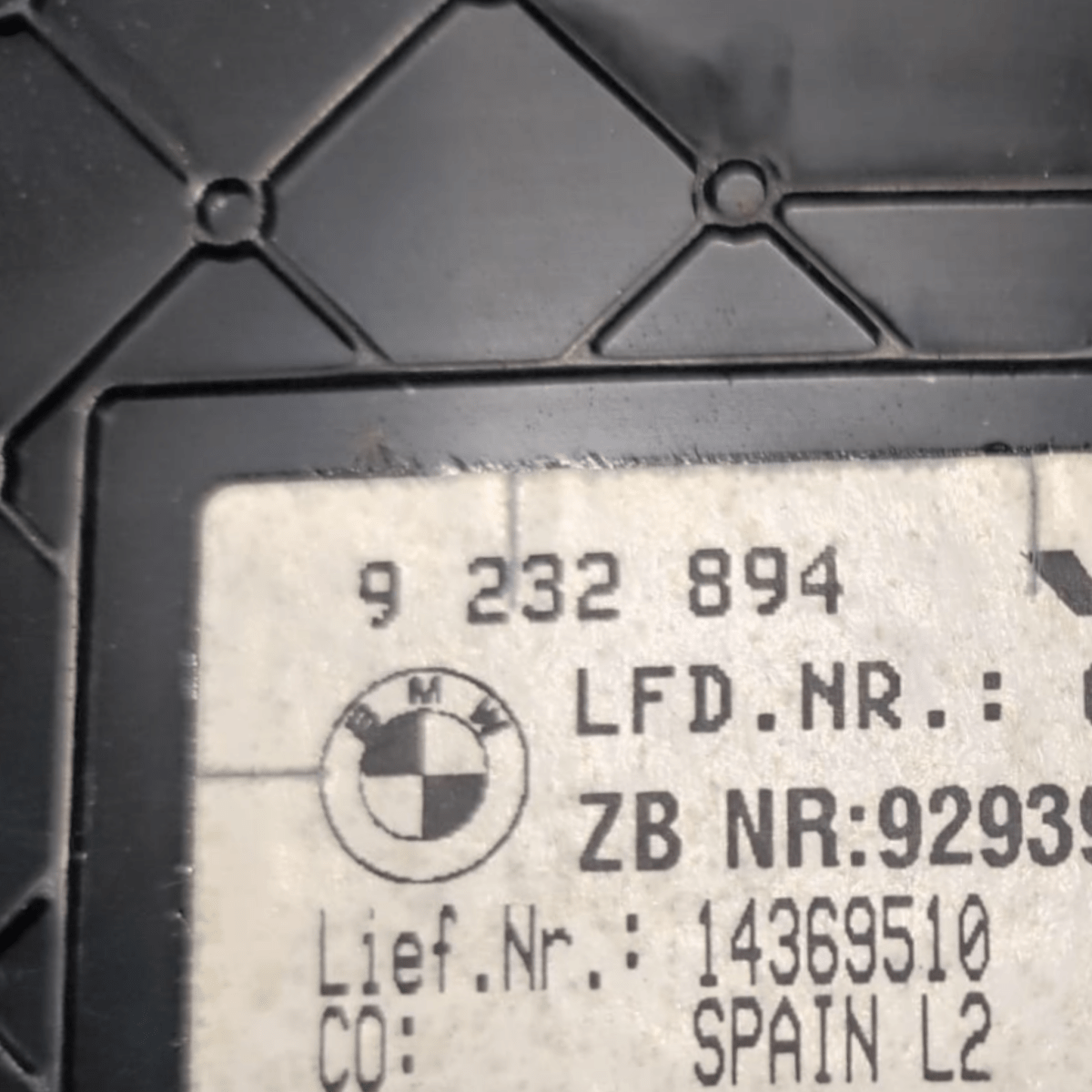 Odometer / speedometer bmw series 3 f30 2.0 petrol code: 9232894 (2012 - 2019) - F&P CRASH SRLS - Used Parts