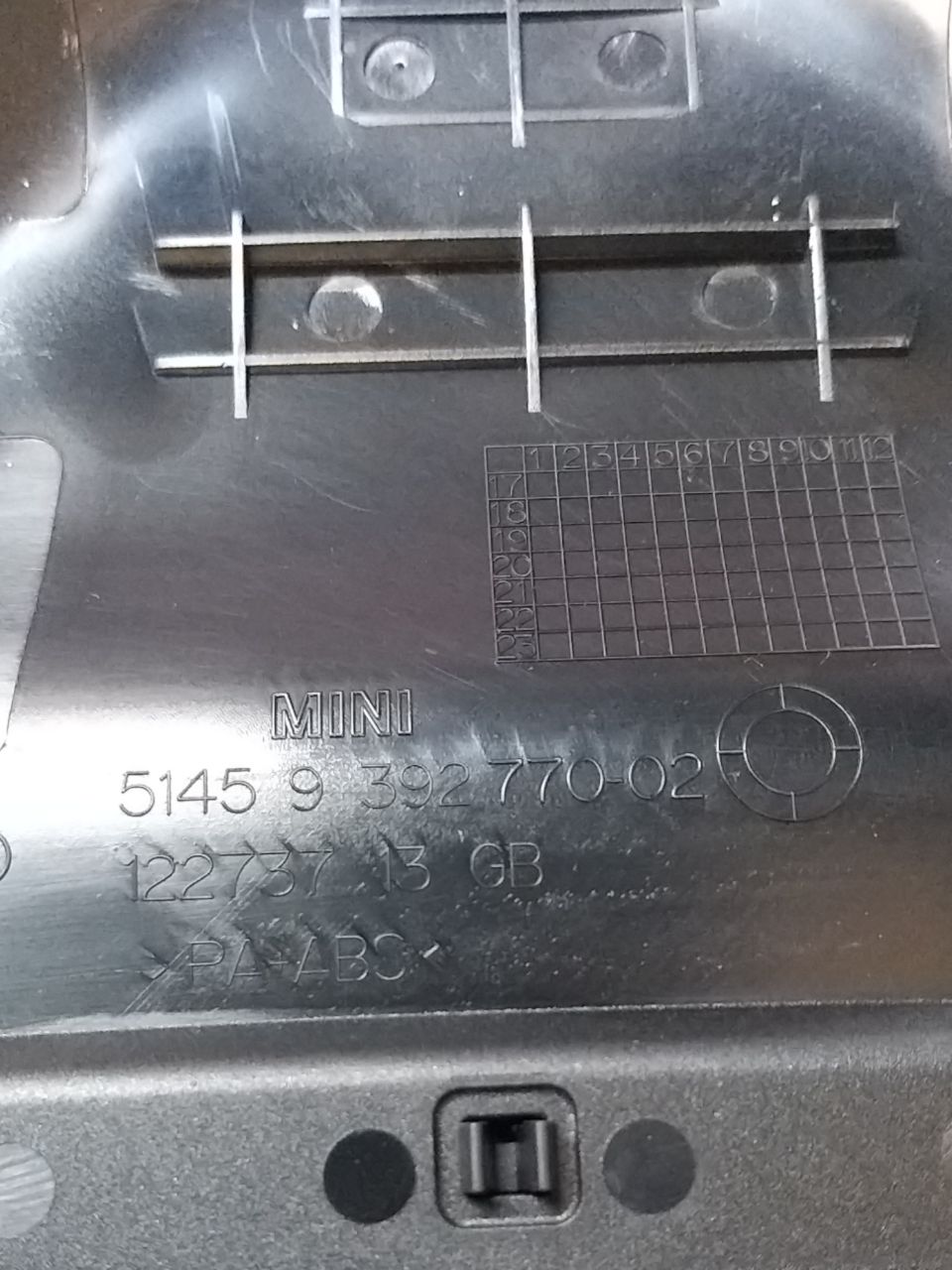 Upper Steering Column Cover Mini Clubman (2018) Code: 51459392770 - F&P CRASH SRLS - Used Parts