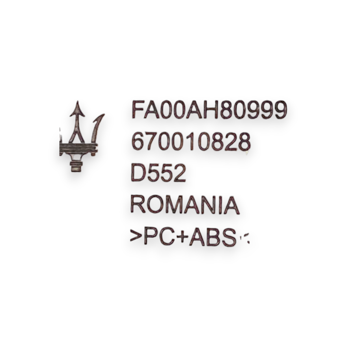 Covering / coating speedometer Maserati Ghibli code:670010828 (2013 - ) - F&P CRASH SRLS - Used Parts
