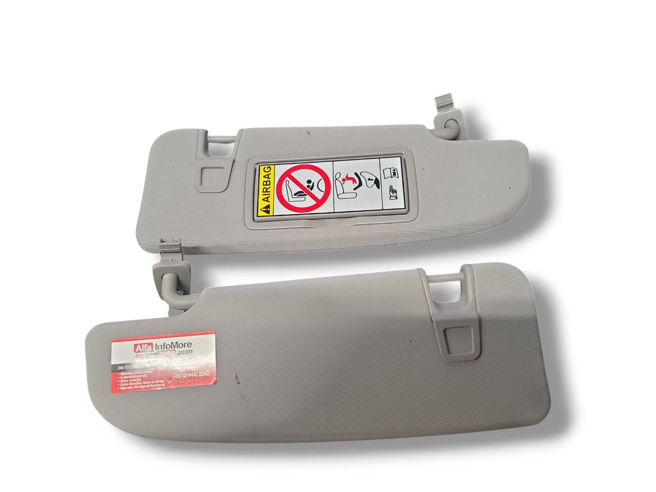 Coppia Alette Parasole Alfa Romeo Giulia (2016>) - F&P CRASH SRLS - Ricambi Usati