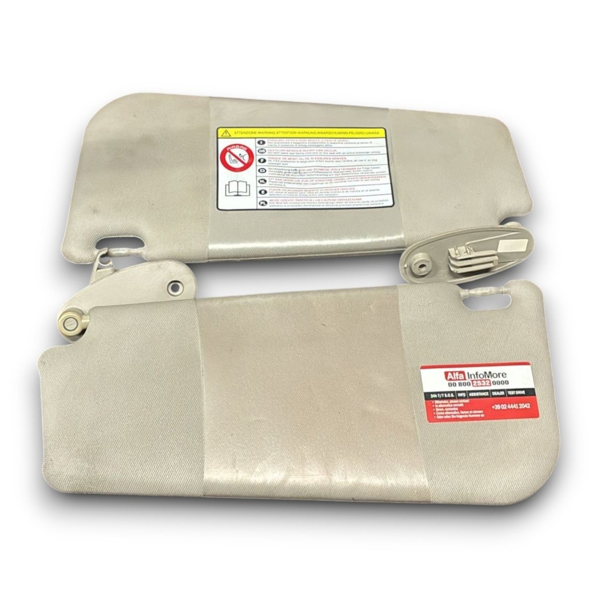 Coppia alette parasole alfa romeo mito cod . 0080025320000 (2008 > 2020) - F&P CRASH SRL - Ricambi Usati