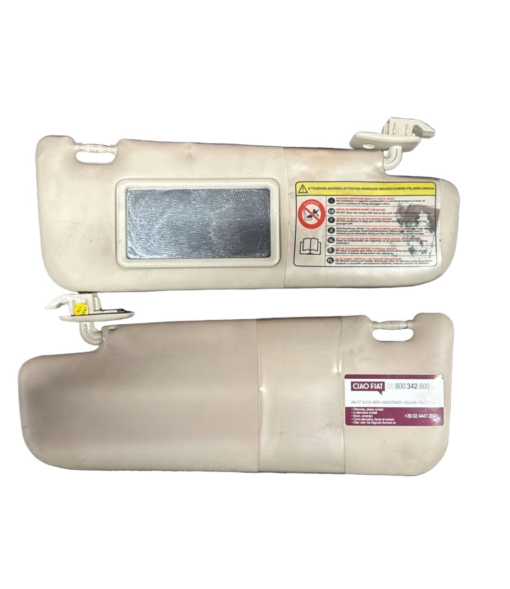 Coppia alette parasole Fiat 500 cod.D312C385 (2007 - 2014) - F&P CRASH SRL - Ricambi Usati