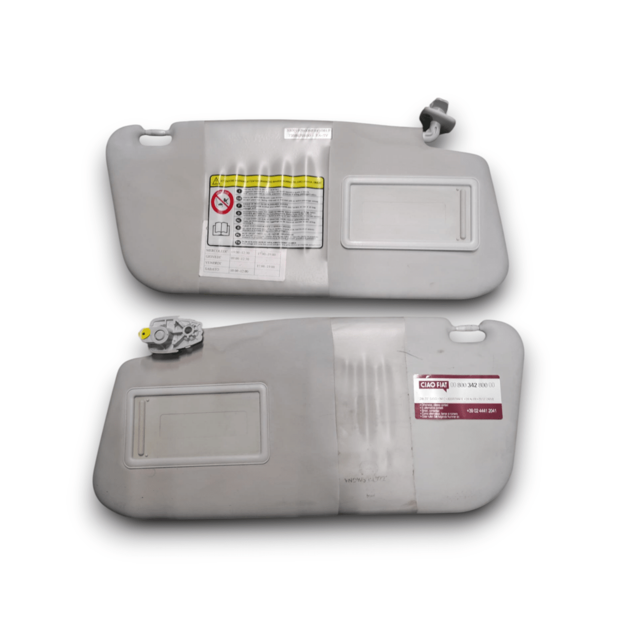 Coppia Alette Parasole Fiat 500L (2012 - 2022) - F&P CRASH SRL - Ricambi Usati