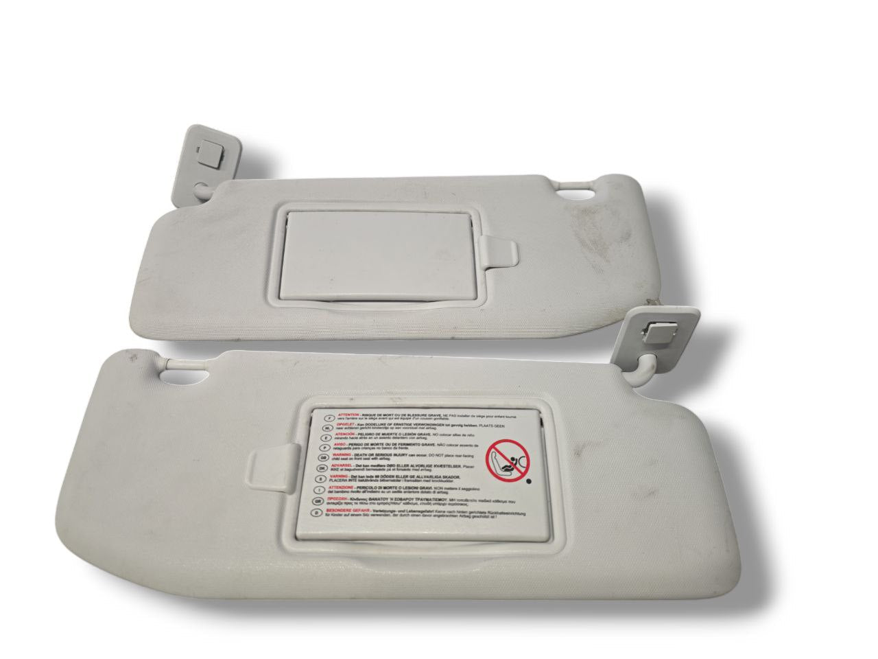Coppia Alette Parasole Peugeot 208 (2013 - 2019) - F&P CRASH SRLS - Ricambi Usati