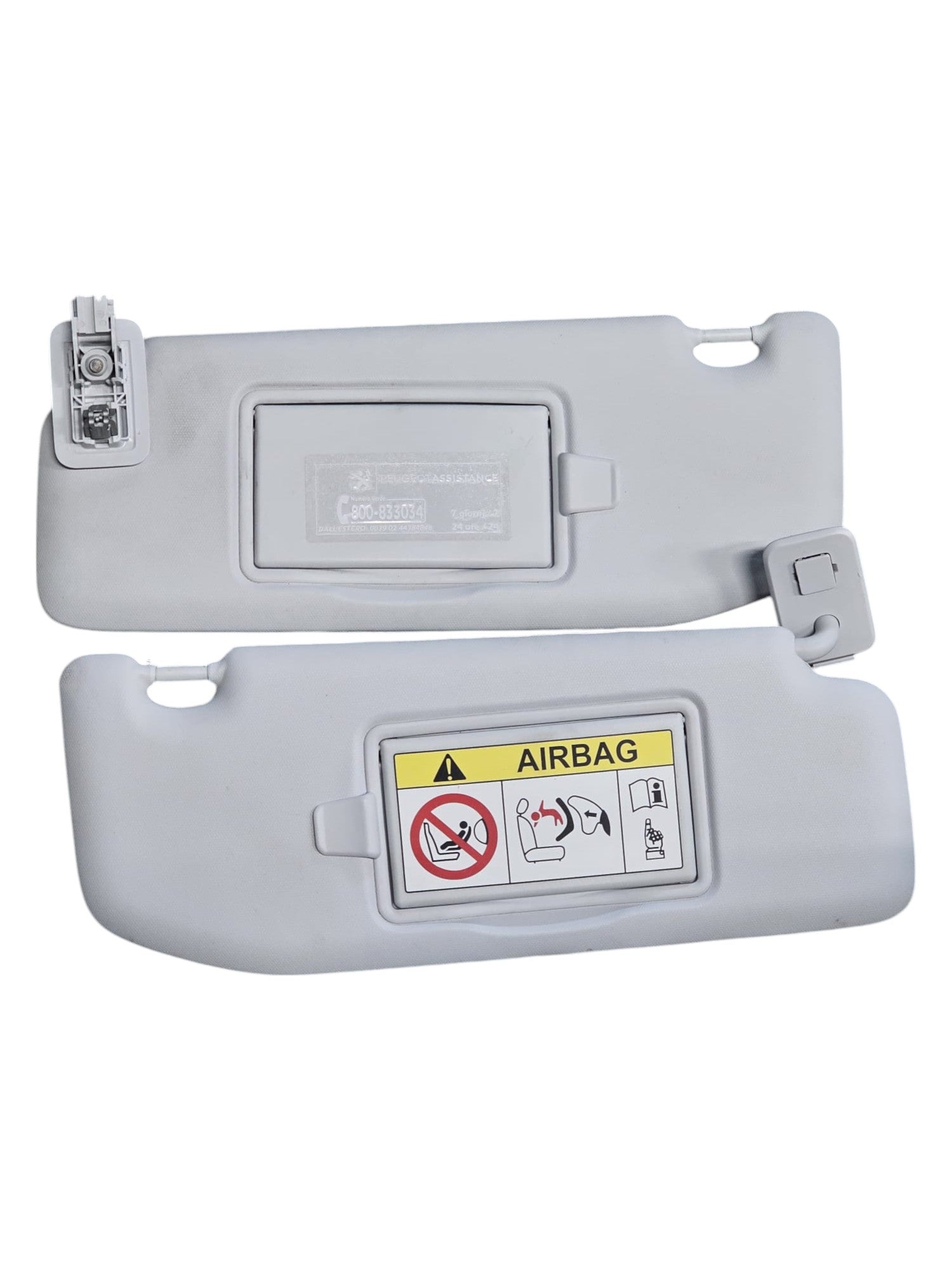 Coppia Alette Parasole Peugeot 208 I (2012 - 2019) - F&P CRASH SRLS - Ricambi Usati