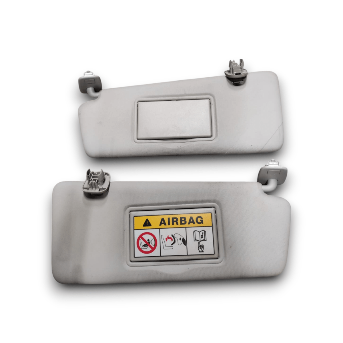 Pair of sun visor wings for Renault Captur code: 964003555r (2013 - 2019) - F&P CRASH SRLS - Used Spare Parts