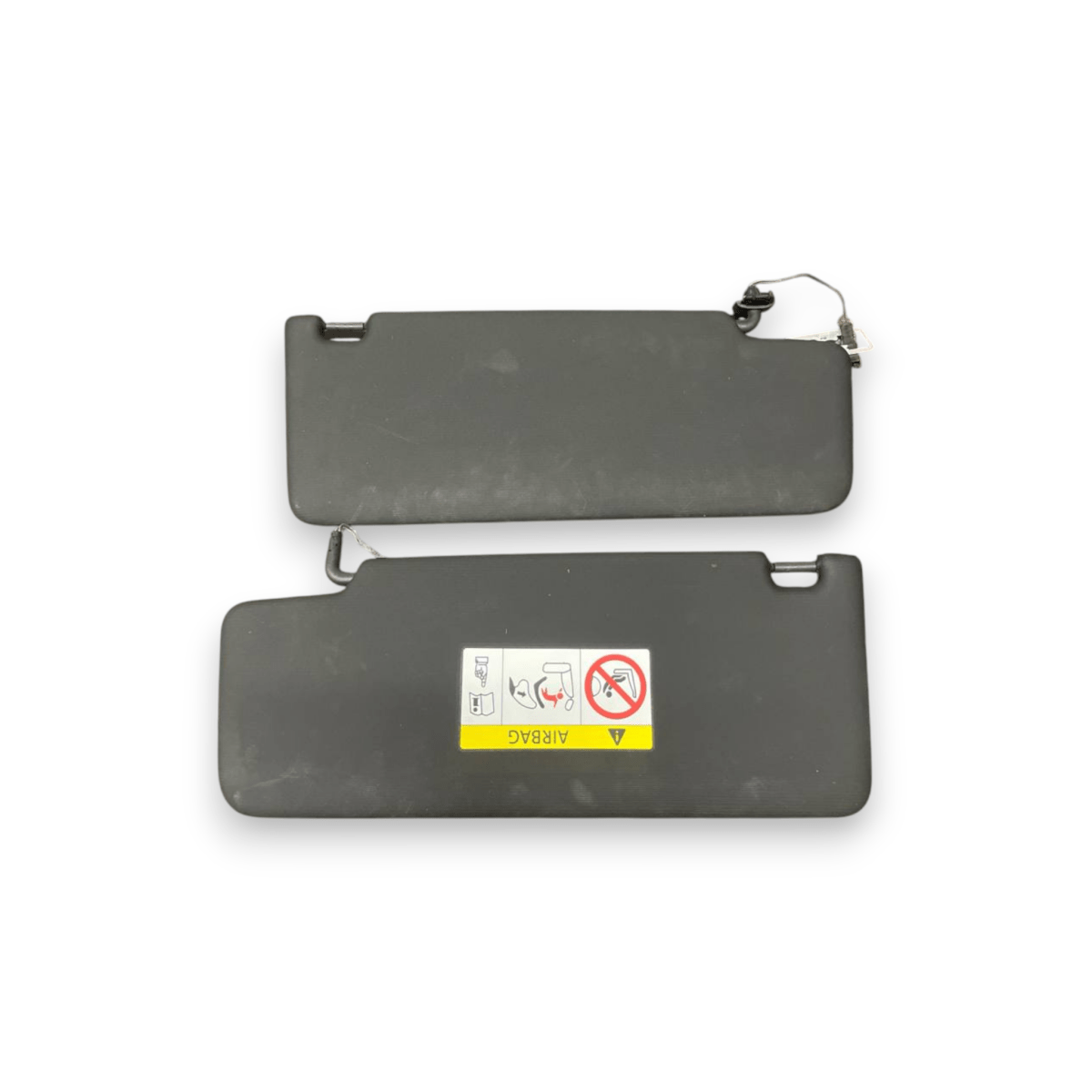 Parasole Auto Lato Sinistro Per VW Tiguan (2008-2016) Con Specchio E Luci – Sostituzione Visiera Originale, Colore Grigio
