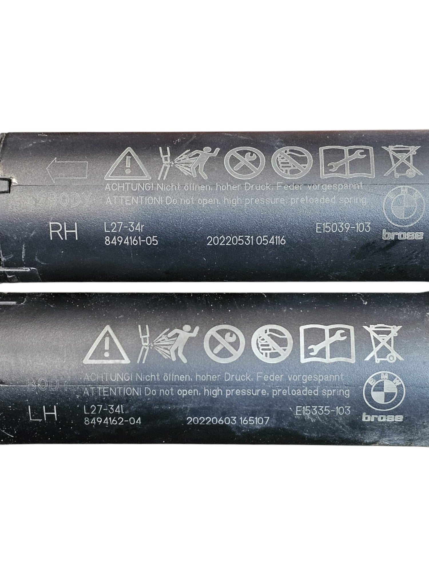 Coppia Pistoncini Elettrici Portellone BMW Serie 2 U06 Cod:8494161 - 05 / 8494162 - 04 (2021 - >) - F&P CRASH SRLS - Ricambi Usati