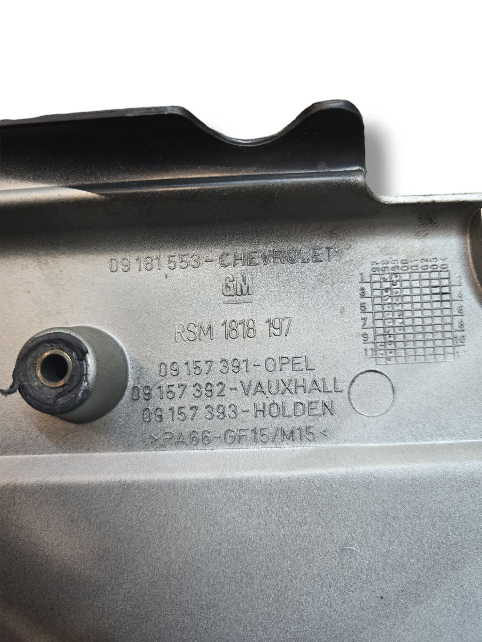 Copri Motore / Carter Motore Opel Corsa C 1.3 Diesel ( 2000 - 2006 ) Cod : 09181553 - F&P CRASH SRLS - Ricambi Usati