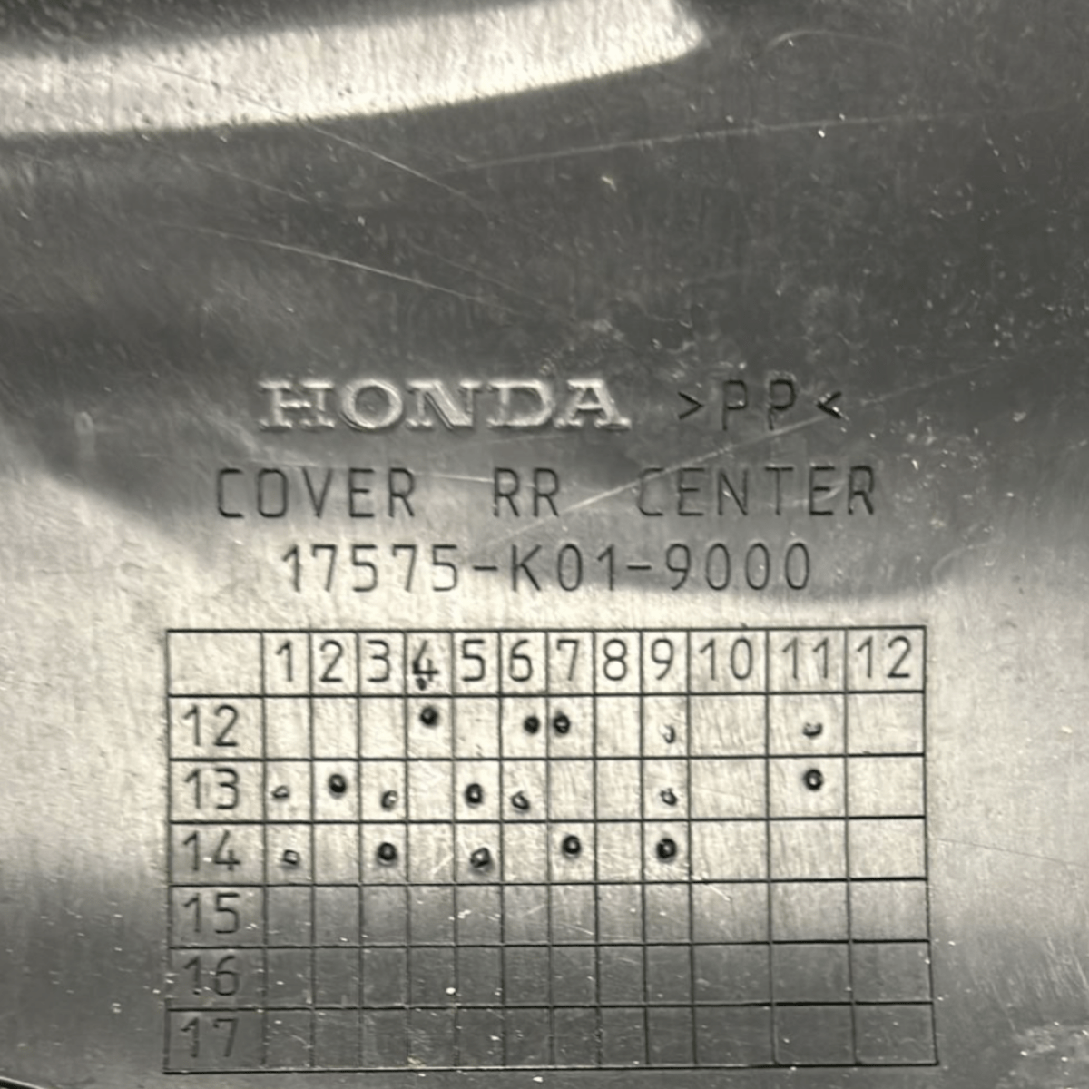 Copri Serbatoio Honda SH125 cod:17575 - K01 - 9000 (2013 > 2016) - F&P CRASH SRLS - Ricambi Usati