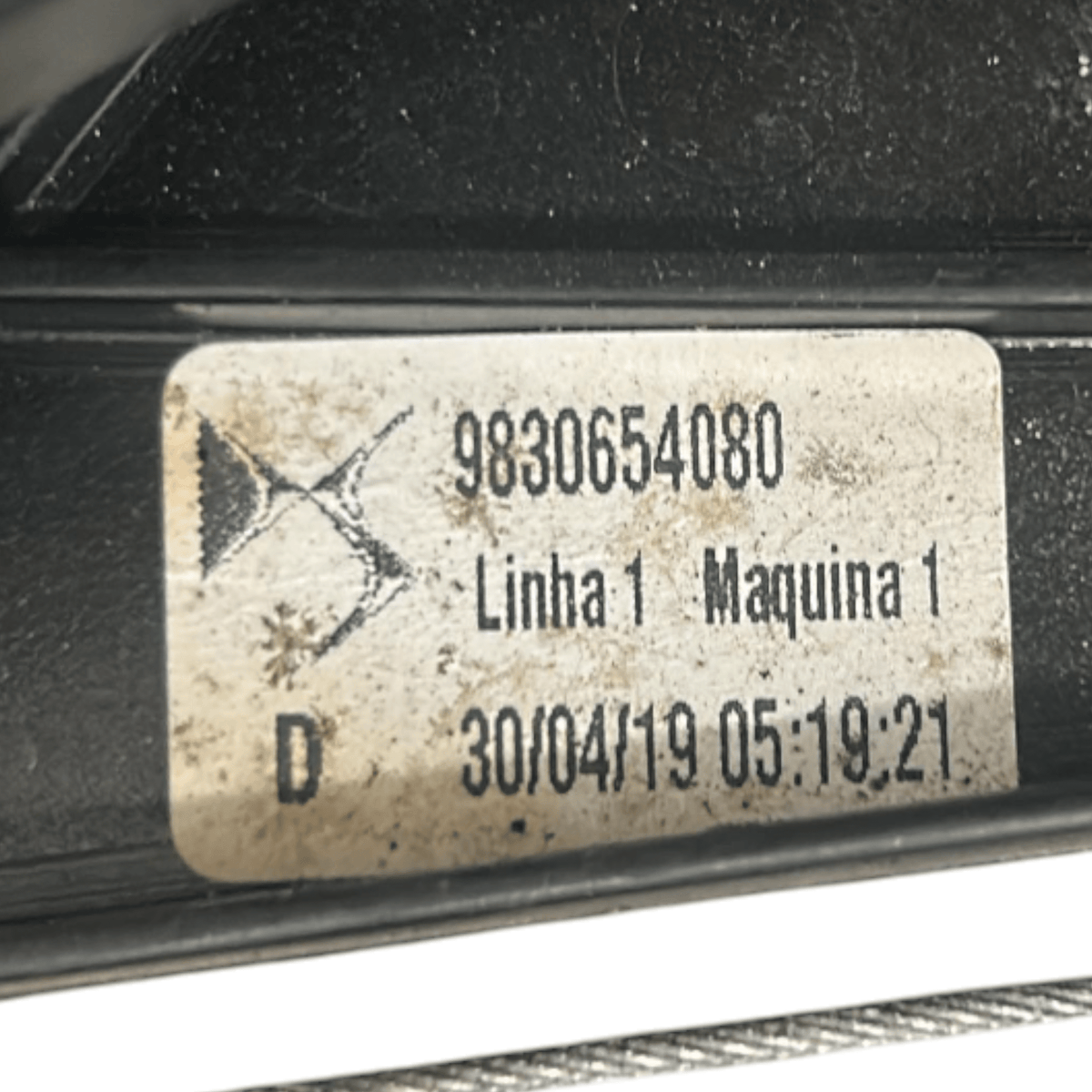 Right Rear Window Lift Mechanism DS7 cod.9830654080 (2016 > 2023) cod.156120861 - F&P CRASH SRLS - Used Spare Parts