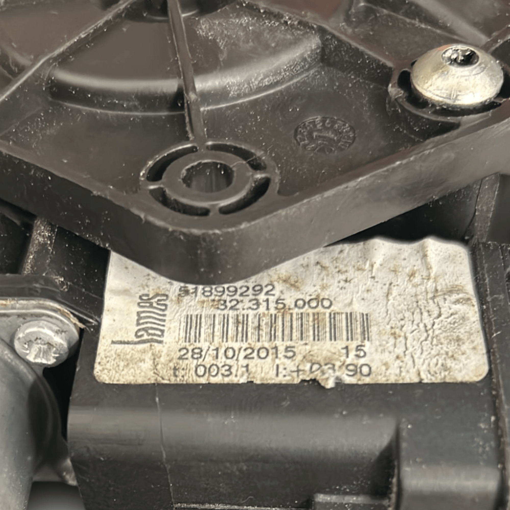 Cremagliera Alzavetro Posteriore Destra Fiat Punto Evo cod:51899292 (2012 > 2018) - F&P CRASH SRLS - Ricambi Usati