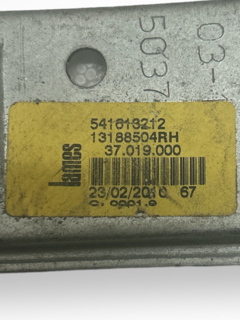 Cremagliera / Meccanismo Alzavetro / Alzacristallo Posteriore Destro (DX) Opel Corsa D (2006 al 2014) cod.541013212 cod.13188504RH - F&P CRASH SRLS - Ricambi Usati