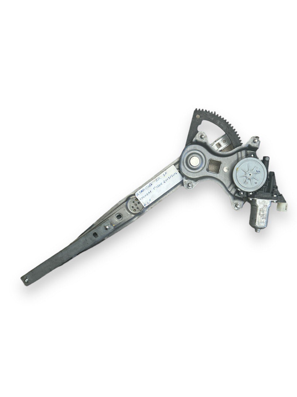 Cremagliera / Motore Alzavetri / Alzacristallo Anteriore Destra (DX) (DENSO) Hyundai I10 Serie 1 (2007 > 2011) cod.98820-1J100 cod.262100-4670 - F&P CRASH SRLS - Ricambi Usati